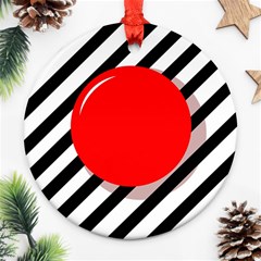 Red ball Ornament (Round) 