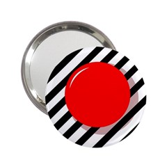 Red ball 2.25  Handbag Mirrors