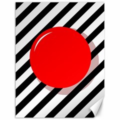 Red ball Canvas 12  x 16  