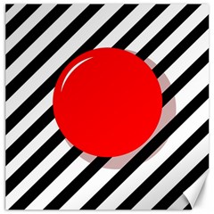 Red ball Canvas 20  x 20  