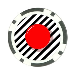 Red ball Poker Chip Card Guards