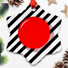 Red ball Ornament (Snowflake) 