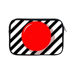 Red Ball Apple Ipad Mini Zipper Cases by Valentinaart