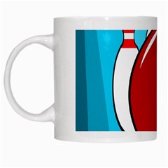 Bowling  White Mugs by Valentinaart