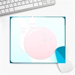 Bowling  Large Mousepads by Valentinaart