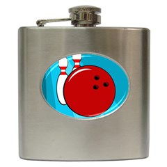 Bowling  Hip Flask (6 Oz) by Valentinaart