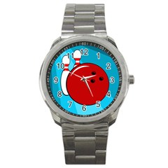 Bowling  Sport Metal Watch by Valentinaart