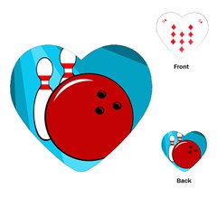 Bowling  Playing Cards (heart)  by Valentinaart