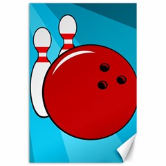 Bowling  Canvas 24  X 36  by Valentinaart