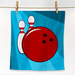 Bowling  Face Towel by Valentinaart