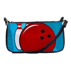 Bowling  Shoulder Clutch Bags by Valentinaart