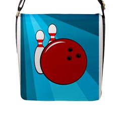 Bowling  Flap Messenger Bag (l)  by Valentinaart