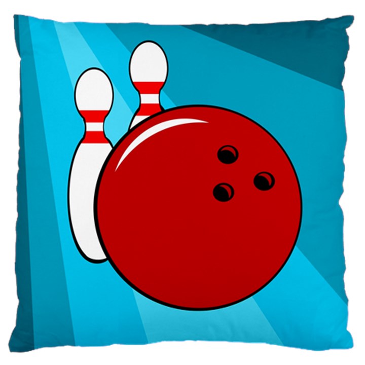 Bowling  Standard Flano Cushion Case (One Side)