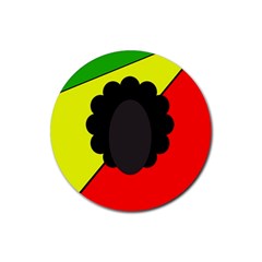 Jamaica Rubber Coaster (round)  by Valentinaart