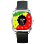 Jamaica Square Metal Watch Front