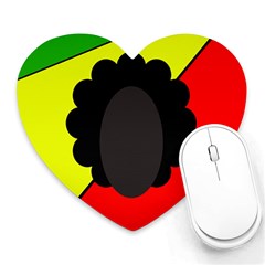 Jamaica Heart Mousepads by Valentinaart