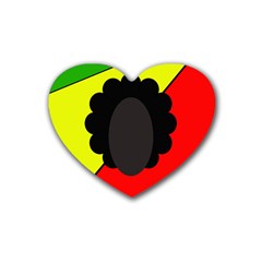 Jamaica Rubber Coaster (heart)  by Valentinaart