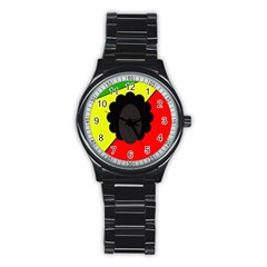 Jamaica Stainless Steel Round Watch