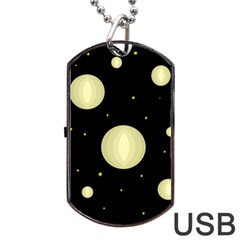 Lanterns Dog Tag Usb Flash (one Side) by Valentinaart