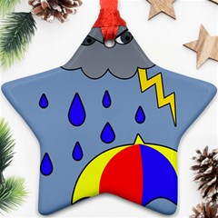 Rainy Day Ornament (star) 