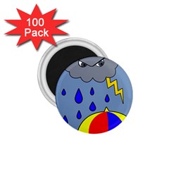 Rainy Day 1 75  Magnets (100 Pack)  by Valentinaart