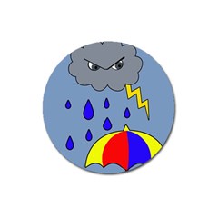 Rainy Day Magnet 3  (round)