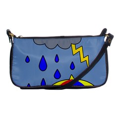 Rainy Day Shoulder Clutch Bags by Valentinaart