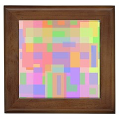 Pastel Decorative Design Framed Tiles