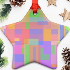 Pastel Decorative Design Ornament (star)  by Valentinaart