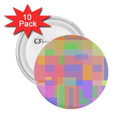 Pastel Decorative Design 2 25  Buttons (10 Pack) 