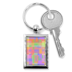 Pastel Decorative Design Key Chains (rectangle)  by Valentinaart