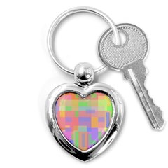 Pastel Decorative Design Key Chains (heart)  by Valentinaart