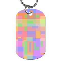 Pastel Decorative Design Dog Tag (one Side)