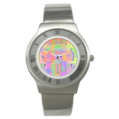 Pastel Decorative Design Stainless Steel Watch by Valentinaart