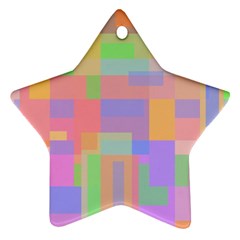 Pastel Decorative Design Star Ornament (two Sides)  by Valentinaart