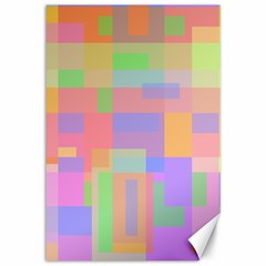 Pastel Decorative Design Canvas 12  X 18  