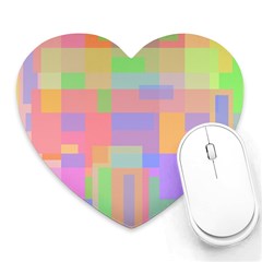 Pastel Decorative Design Heart Mousepads by Valentinaart