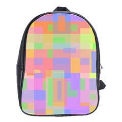 Pastel Decorative Design School Bags(large)  by Valentinaart