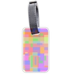 Pastel Decorative Design Luggage Tags (one Side) 