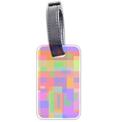 Pastel Decorative Design Luggage Tags (two Sides)