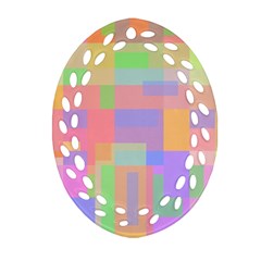 Pastel Decorative Design Ornament (oval Filigree)  by Valentinaart