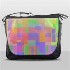 Pastel Decorative Design Messenger Bags by Valentinaart