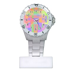 Pastel Decorative Design Plastic Nurses Watch