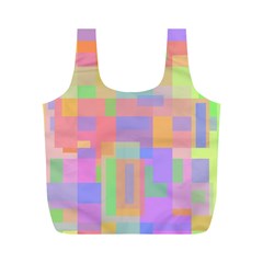 Pastel Decorative Design Full Print Recycle Bags (m)  by Valentinaart