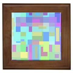 Pastel Geometrical Desing Framed Tiles