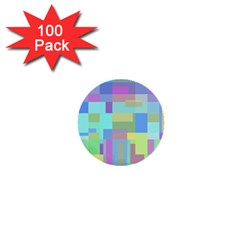 Pastel Geometrical Desing 1  Mini Buttons (100 Pack) 