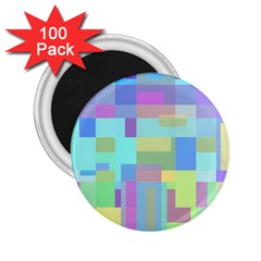 Pastel Geometrical Desing 2 25  Magnets (100 Pack)  by Valentinaart