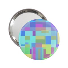 Pastel Geometrical Desing 2 25  Handbag Mirrors