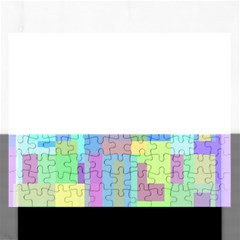 Pastel Geometrical Desing Rectangular Jigsaw Puzzl