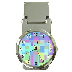 Pastel Geometrical Desing Money Clip Watches